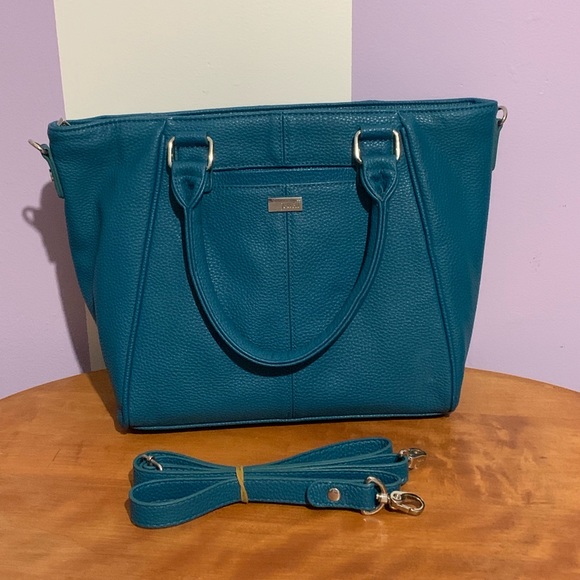 Thirty One Mini Diamond District Teal Purse Bag - Picture 3 of 8
